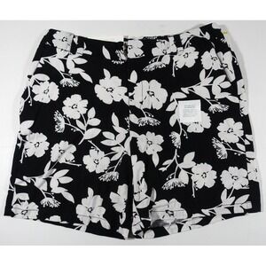 Croft & Barrow Linen Rayon Shorts Women 12 Secretly Slimming NWT